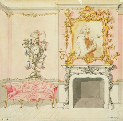 Proposal for a drawing room interior, 1755-60 by John Linnell